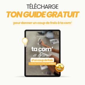 Cover pour le freebies donner un coup de frais à sa communication.