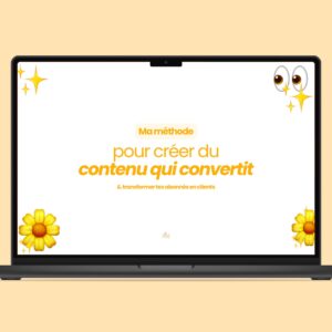 Couverture pour le freebie "Ma méthode pour créer du contenu qui convertit"